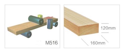M516 planer moulder processing size