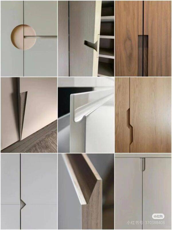 Handle-free cabinet door